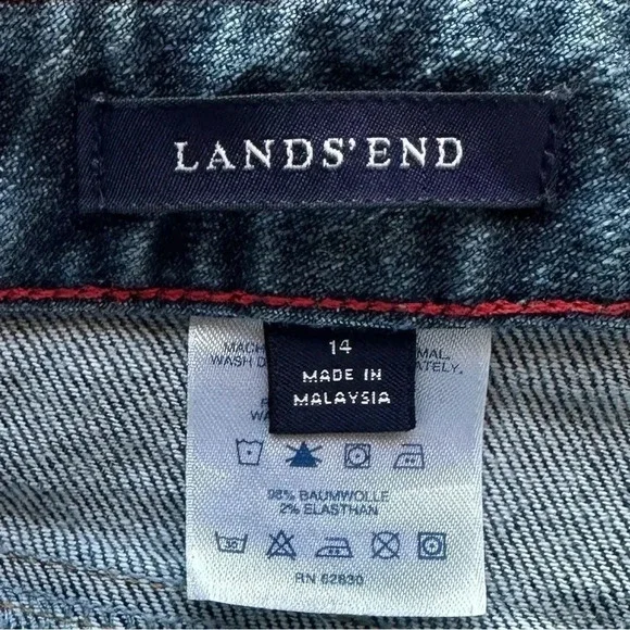 Land’s End Straight Leg Jeans Sz 14 - Picture 4 of 5